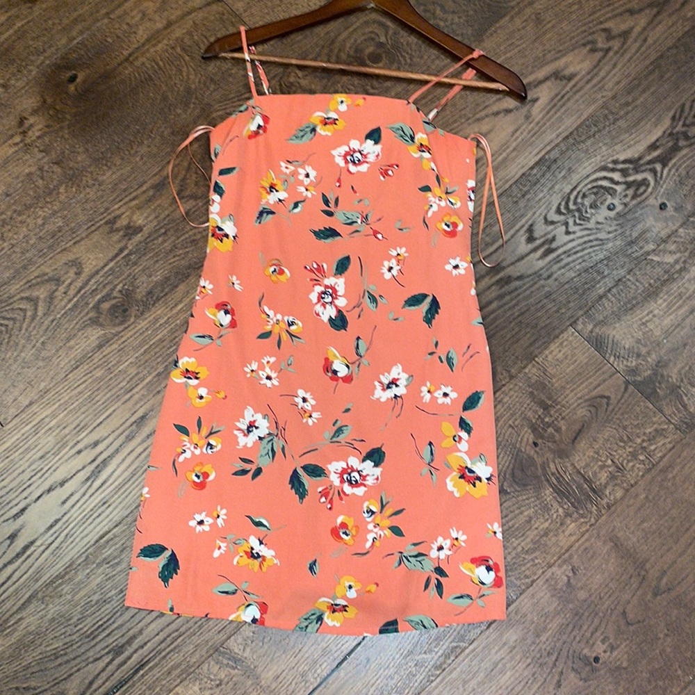 FRANCESCA X TRIXXI orange& floral summer dress